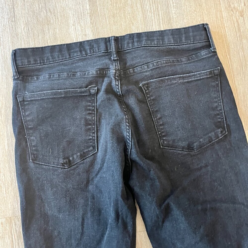 Mens Old Navy Black Denim Jeans Slim - 36x32 - Picture 5 of 7